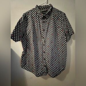 Wildfang Black and White Smiley Face Shirt